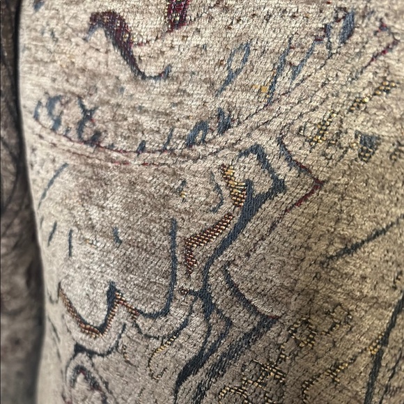 Harve Benard Brown Cropped Blazer with Snakeskin Print - Picture 2 of 12